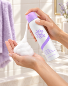 Dispensing CloudSense mousse into the palm